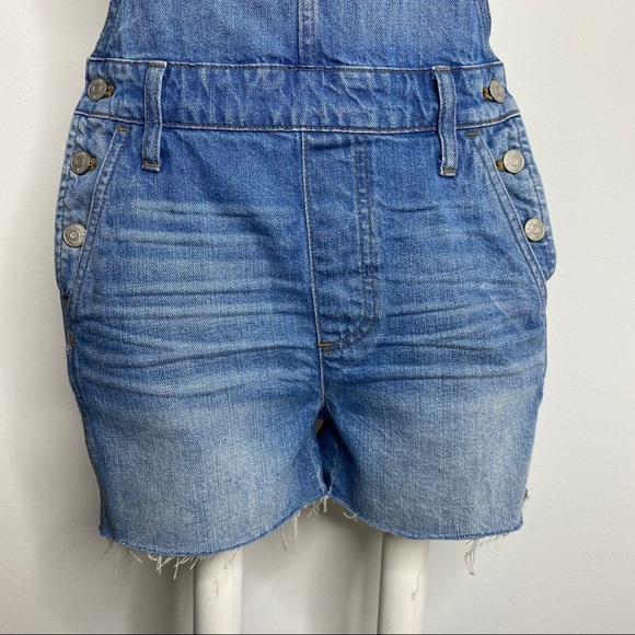 Madewell Adirondack Shortall Raw Hem Overalls - Picture 7 of 11